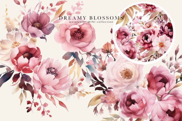 Download Watercolor Romantic Floral Clipart Set - Premium Resources