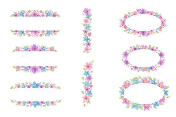 Download Romantic Floral Frame Watercolor - Premium Resources
