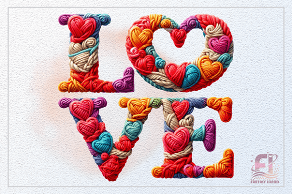 Download Valentine LOVE PNG Knitted Yarn Clipart - Valentine love png Collection